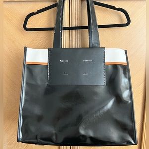 Proenza Schouler White Label XL Morris Tote in Black